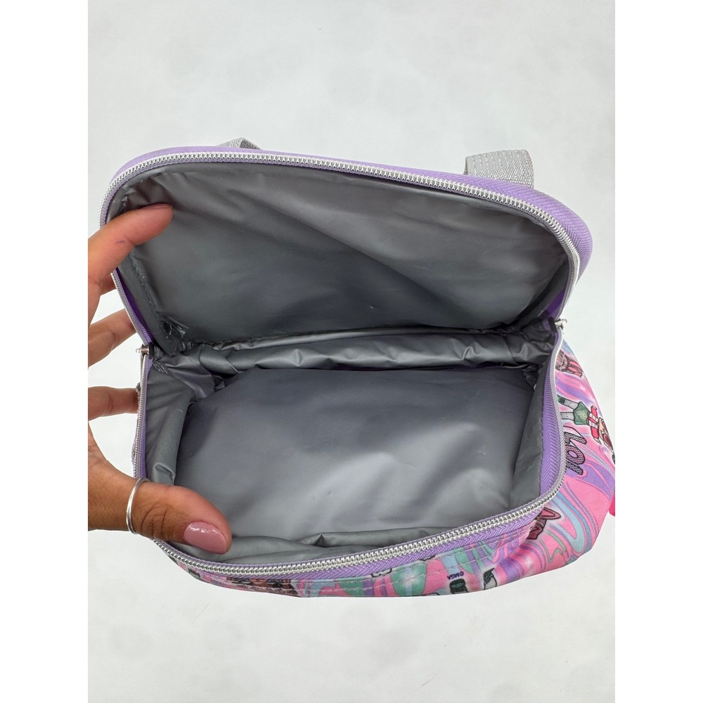 LOL Surprise Style Queens Insulated Lunch Bag Purple Pink Silver Sequin Girls - Picture 2 of 3